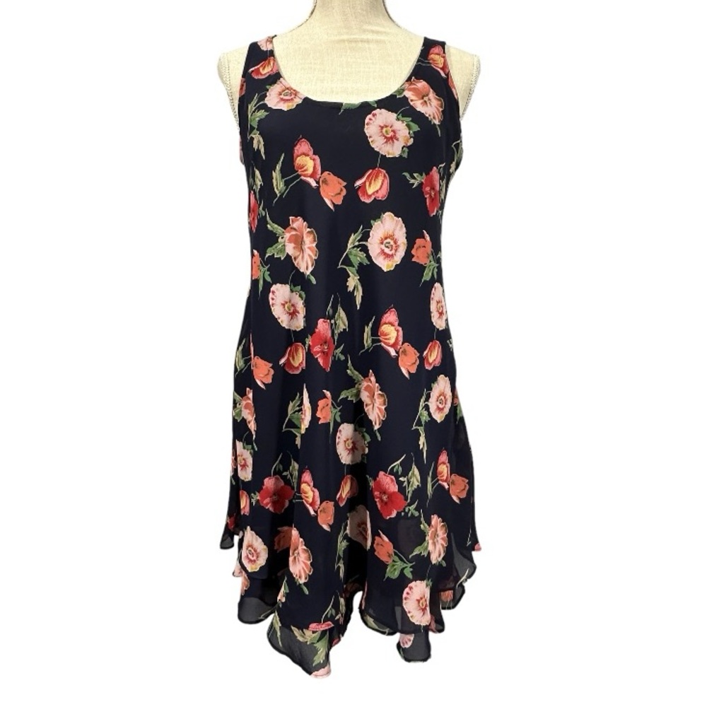 Floral Sleeveless Midi Dress Size Small